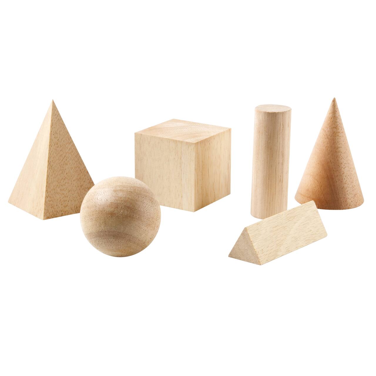 Learning Resources&#xAE; Wooden Geometric Solids Set of 6